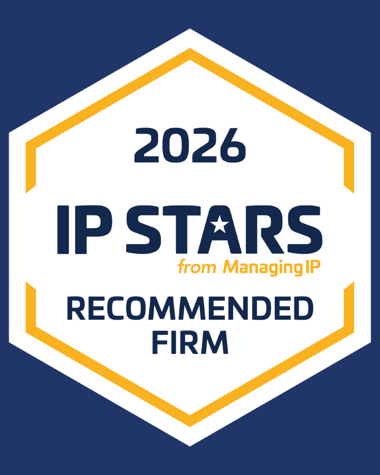 IP STARS 2026 Recommended Firm